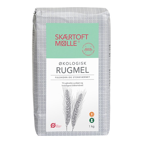 Fuldkorns Rugmel Økologisk- 1 kg - Skærtoft Mølle