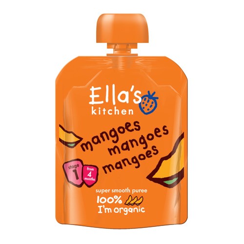 Babymos mango 4 mdr Økologisk Ellas  - 70 gram - Ellas Kitchen