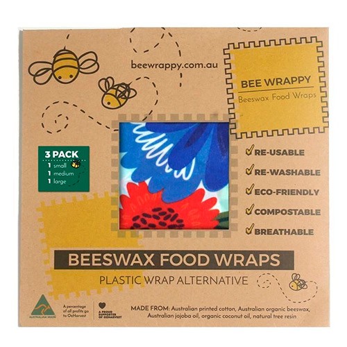 Billede af Beeswax Food Wraps 3 Pack - 1 pakke - Bee Wrappy