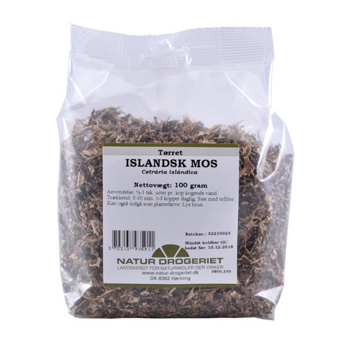 Islandsk mos  - 100 gram - Natur Drogeriet