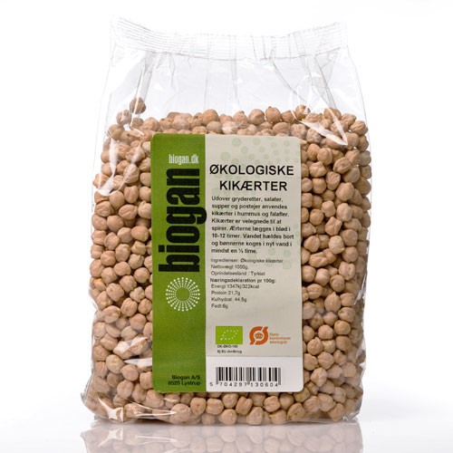 Kikærter Italien Økologisk - 1 kg - DISCOUNT PRIS