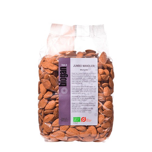Mandler Jumbo Økologiske - 1 kg - Biogan  
