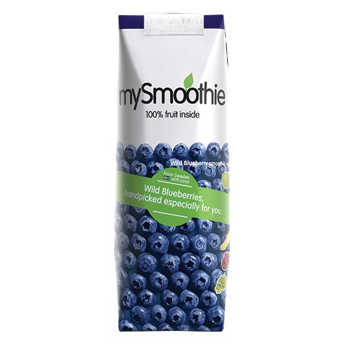 mySmoothie Vilde blåbær - 250 ml - DISCOUNT PRIS