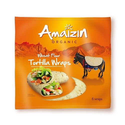 Tortilla wraps 6 stk Økologisk - 240 gram - Amaizin
