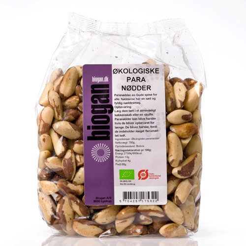 Paranødder Økologisk - 750 gr - Biogan - DISCOUNT PRIS