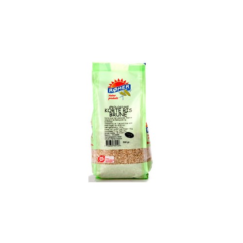 Ris korte brune Økologisk- 500 gr - Rømer Produkt