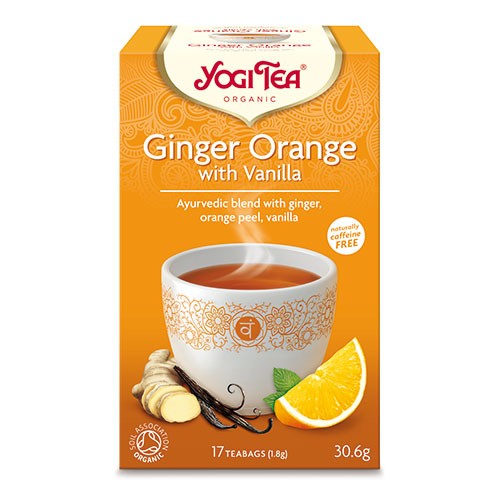 Billede af Ginger Tea orange med vanilje Økologisk - 17 breve - Yogi