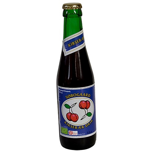 Kirsebær Drik Økologisk - 25 cl - Søbogaard