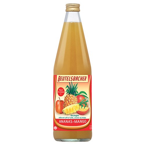 Billede af Ananas-Mango saft Økologisk - 750 ml - Beutelsbacher