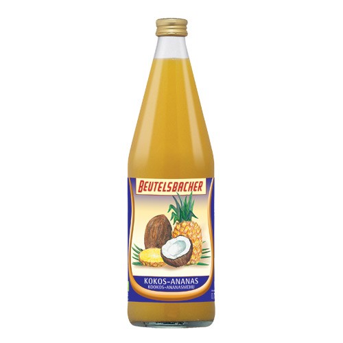 Billede af Kokos Ananas saft Økologisk - 750 ml - Beutelsbacher