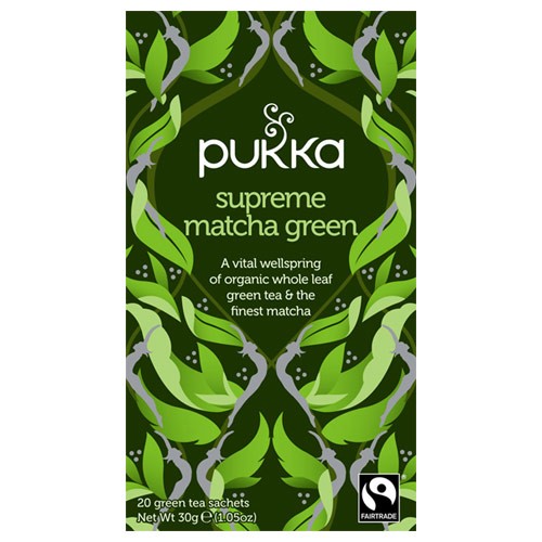 Supreme Green Matcha te Økologisk - 20 br - Pukka