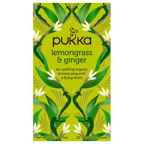 Lemongrass & Ginger te Økologisk - 20 br - Pukka 