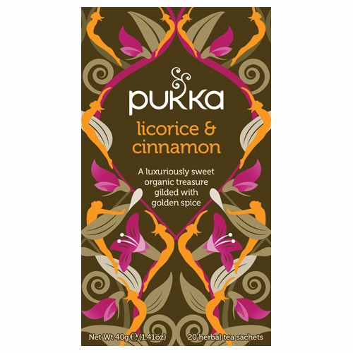 Licorice & Cinnamon te Økologisk  - 20 br - Pukka