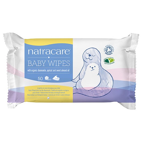 Baby vådservietter Økologisk- 50 stk - Natracare 
