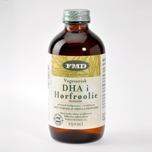 Hørfrøolie med vegetarisk DHA - 250 ml - FDM