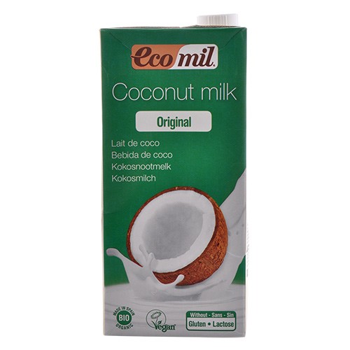 Kokos mælk med agave Økologisk - 1 liter - Ecomil 