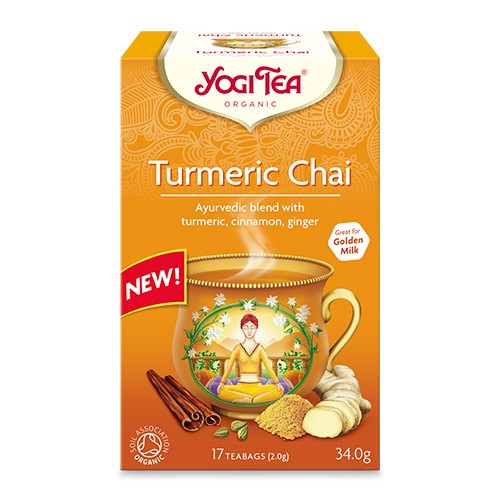 Billede af Turmeric Chai tea Økologisk - 17 breve - Yogi