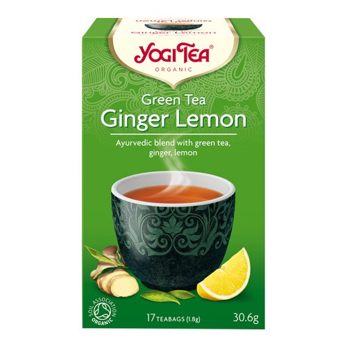 Billede af Green Tea Ginger Lemon Økologisk - 17 breve - Yogi