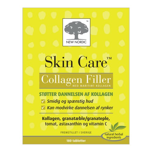 kit komfortabel betaling Køb Skin care collagen filler tabletter - 180 tab - New Nordic - Økologisk  Supermarked