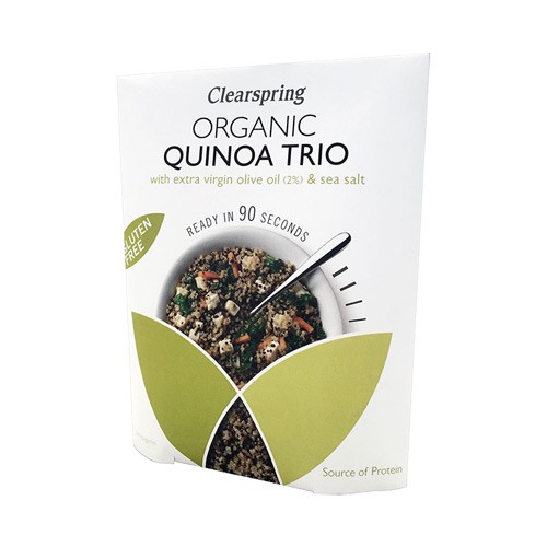 Quinoa trio m. olivenolie &  havsalt   Økologisk  - 250 gram - Clearspring