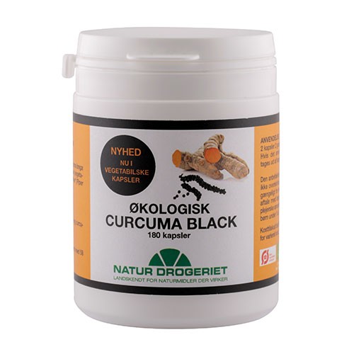 Curcuma Black Økologisk med gurkemeje og sort peber - 180 kapsler - Natur Drogeriet