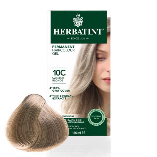 10C hårfarve Swedish Blonde - 150 ml - Herbatint 