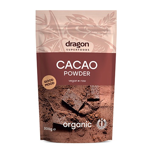 Kakaopulver Økologisk - 200 gram - Dragon  Superfoods