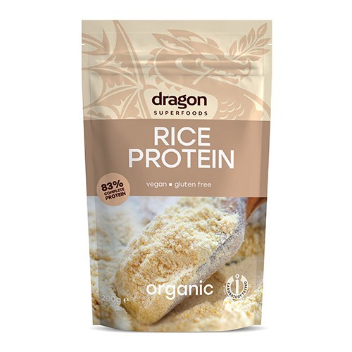 Risprotein pulver Økologisk - 200 gram - Dragon  Superfoods