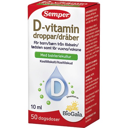 BioGaia D-vitamindråber - 10 ml - Semper