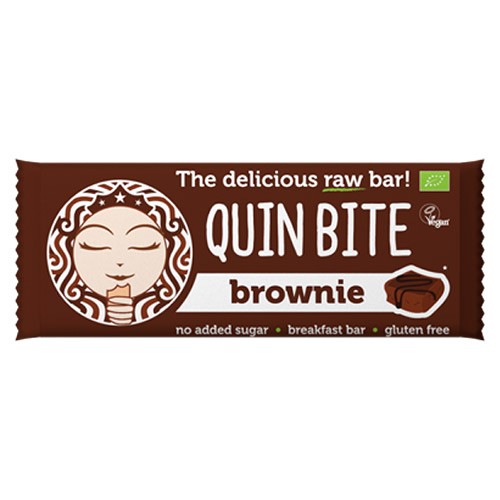 Brownie bar Økologisk - 30 gram - Quin Bite