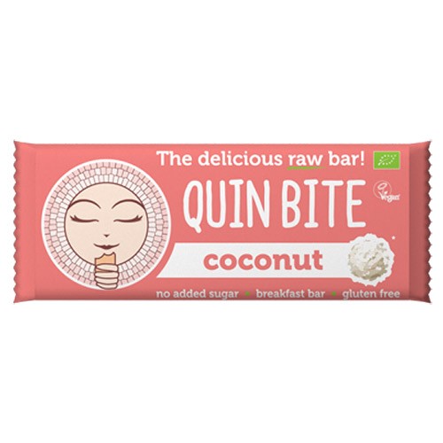 Kokos bar Økologisk - 30 gram - Quin Bite 