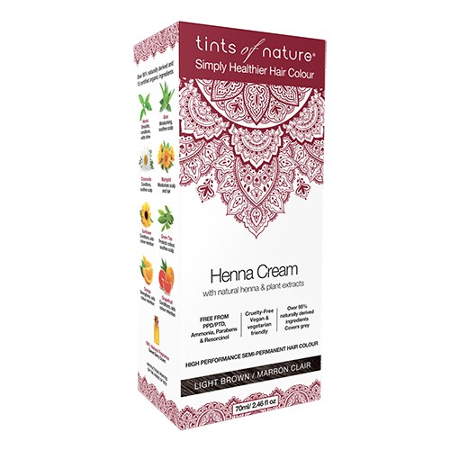 Hårfarve Henna Crene Light Brown - 70 ml - Tints of Nature