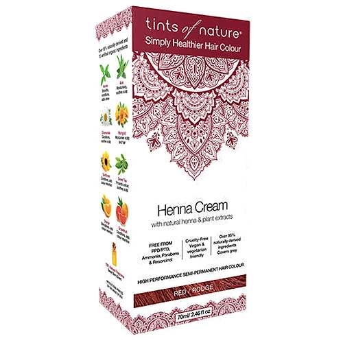 Hårfarve Henna Creme Red - 70 ml - Tints of nature