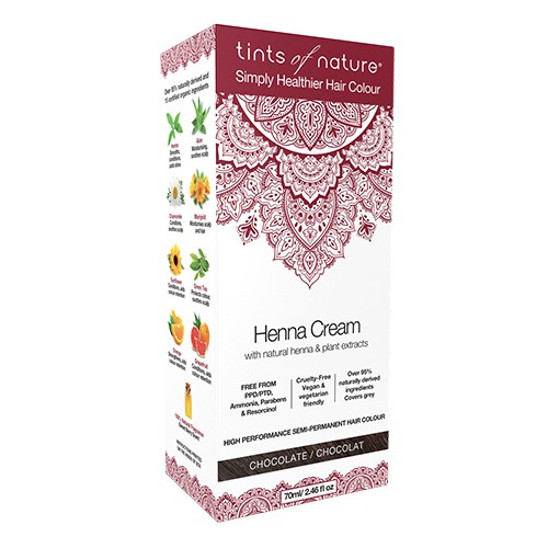 Billede af Hårfarve Henna Creme Chocolate - 70 ml - Tints of Nature