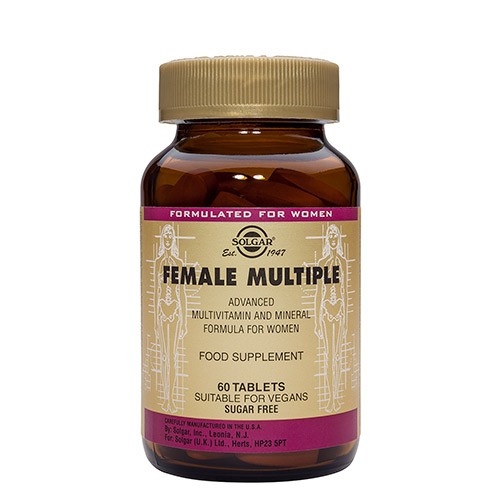 Female Multiple multivitamin til kvinder - 60 tabletter - Solgar