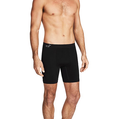 Boxer Shorts extra lange sort  - Small - Boody