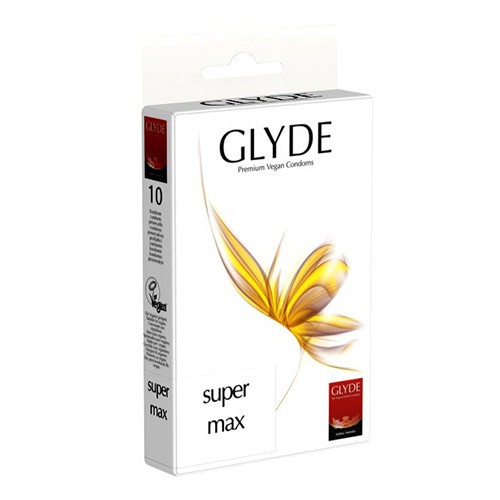 Kondomer supermax indh. 10 stk L: 200 mm, B: 60 mm, tykkelse - 1 pakke - Glyde