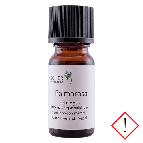 Palmarosaolie æterisk Økologisk - 10 ml - Fischer Pure Nature