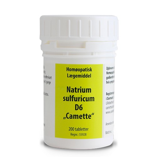 Natrium sulf. D6 Cellesalt 10 - 200 tabletter - Camette