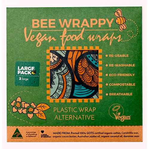Billede af Vegan Food Wraps - 2 x large - Bee Wrappy