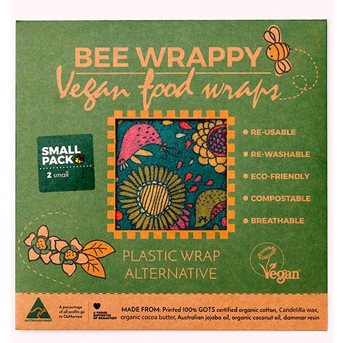 Billede af Vegan Food Wraps - 2 x small - 1 pakke - Bee Wrappy