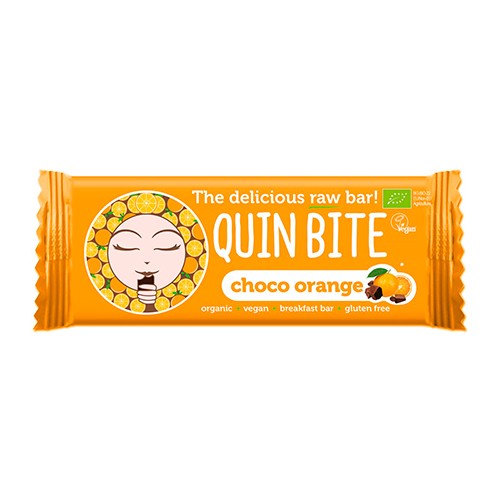 Choco Orange Økologisk - 30 gram - Quin Bite