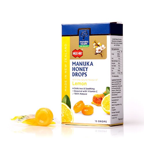 Billede af Manuka honey drops, Lemon - 65 gram - Manuka Health