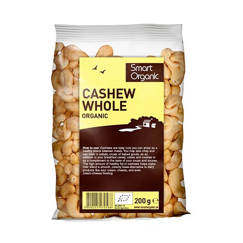 Cashewnødder hele Økologisk - 200 gram