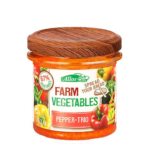 Billede af Farm Vegetables Paprika Trio Økologisk - 135 gram - Allos