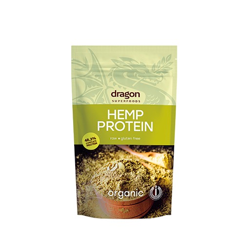 Hampe protein pulver Økologisk - 200 gram - Dragon Superfoods