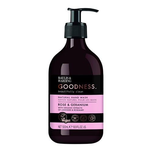 Billede af Hand Wash rose & geranium - 500 ml - Baylis & Harding Goodness