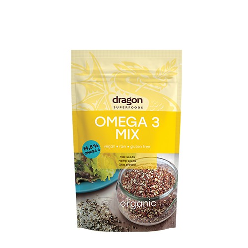 Omega 3 Mix Økologisk - 200 gram - Dragon Superfoods