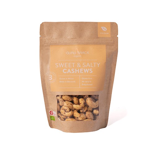 Billede af Cashew Sweet & Salty Økologisk - 100 gram - Guru Snack