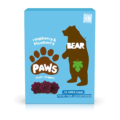 Billede af BEAR Paws Multipack Raspberry & Blueberry - 100 gram - Bear